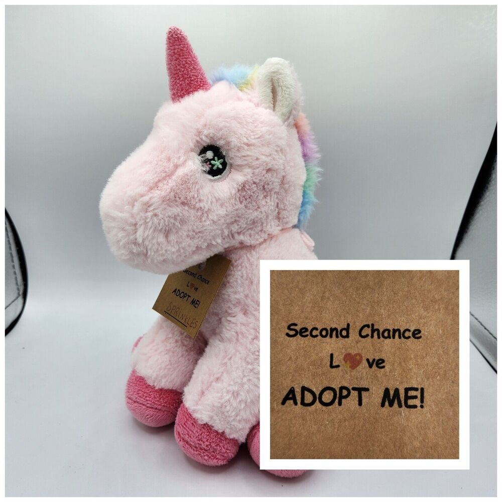 Aurora Eco Nation Unicorn Rainbow Sherbet Plush 8" Lovey Stuffed Animal Toy